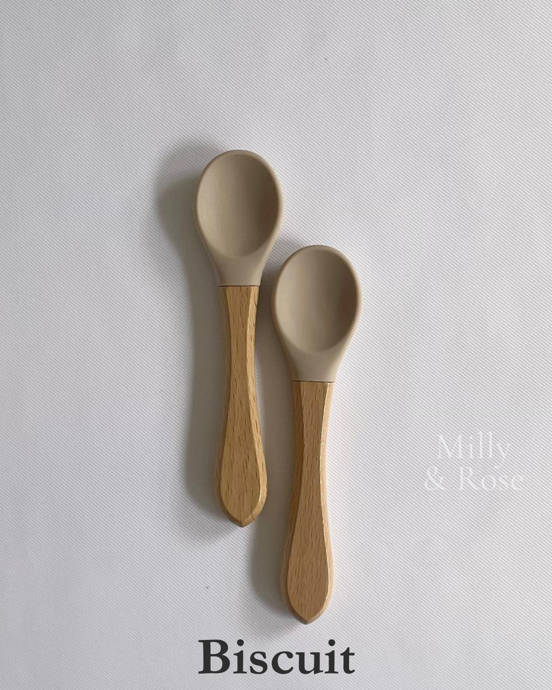 Silicone & Wooden Spoon