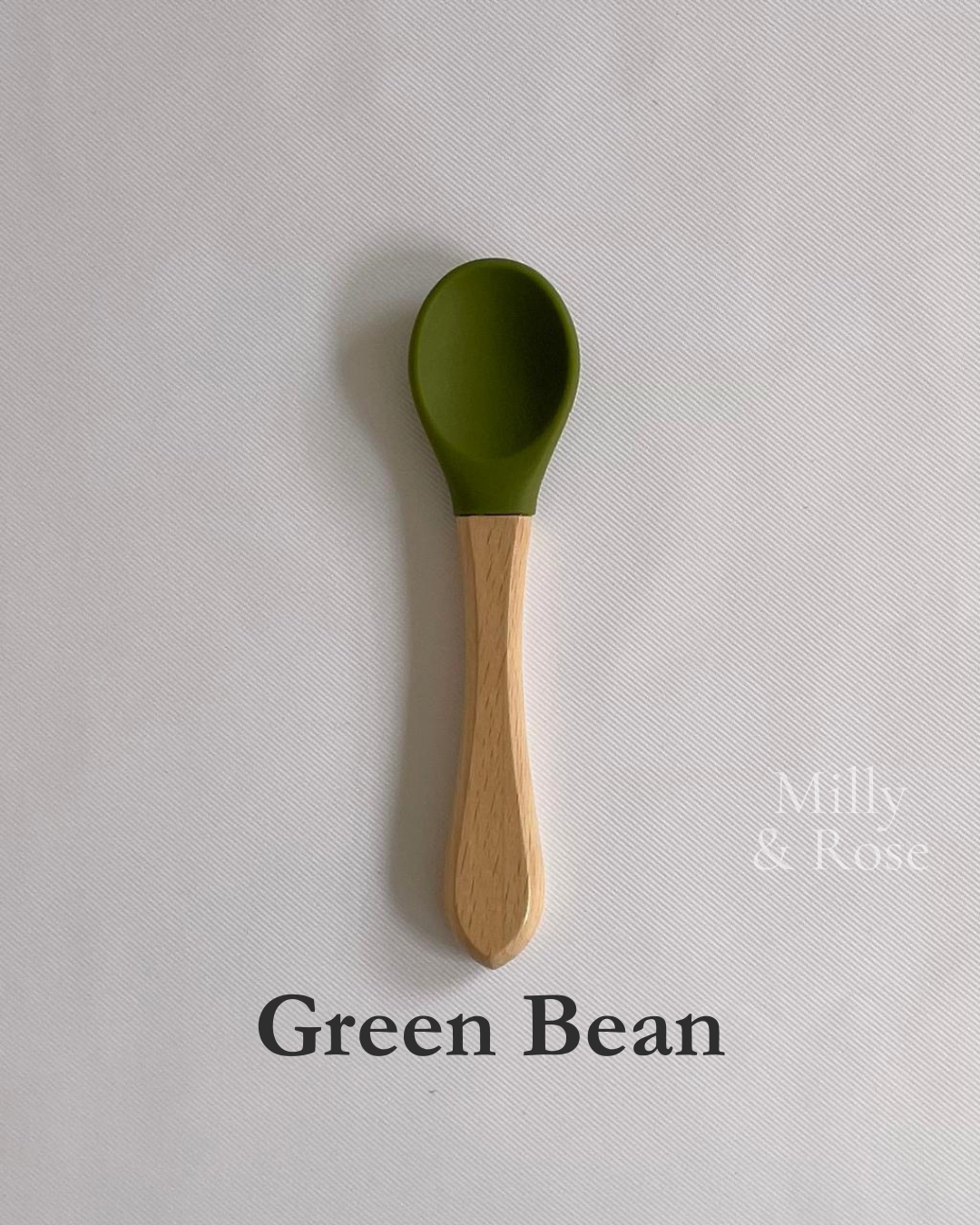 Silicone & Wooden Spoon