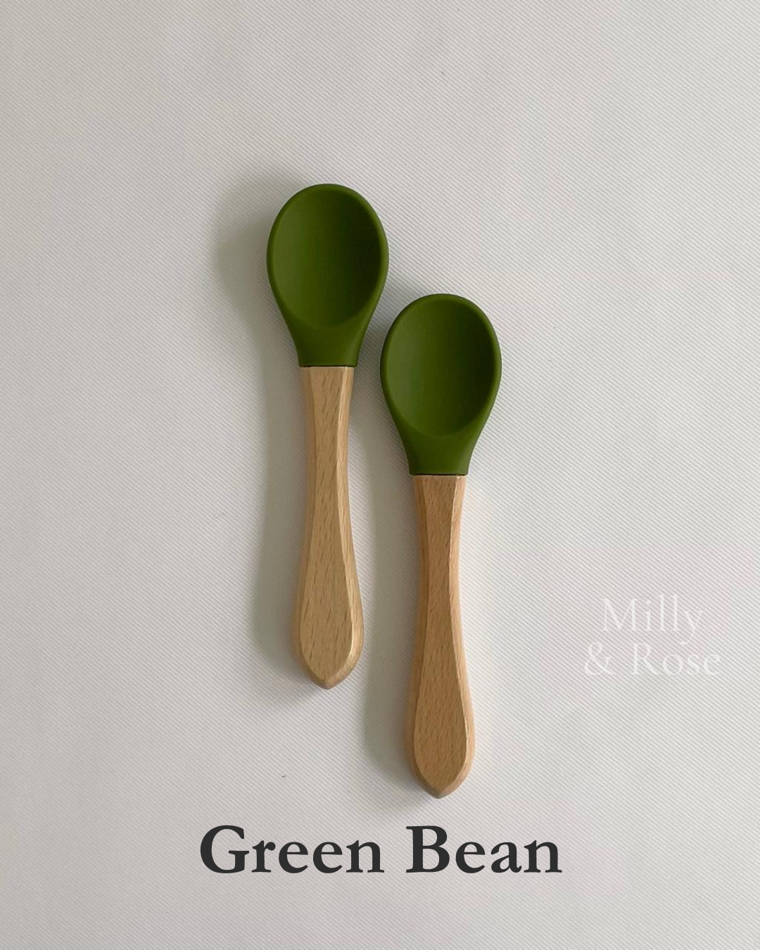 Silicone & Wooden Spoon
