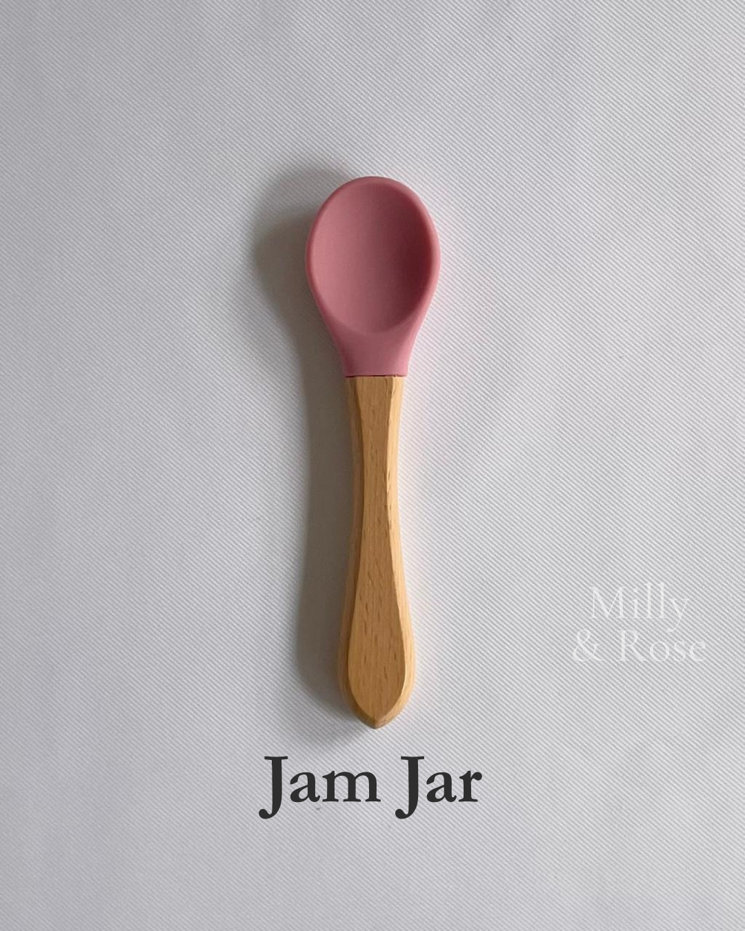 Silicone & Wooden Spoon