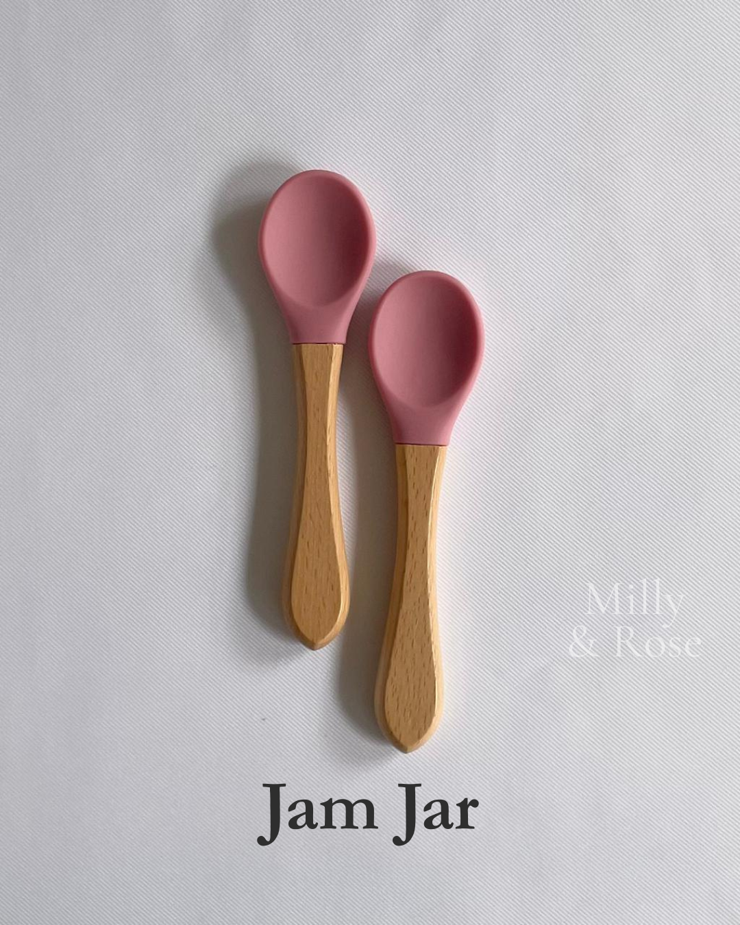 Silicone & Wooden Spoon