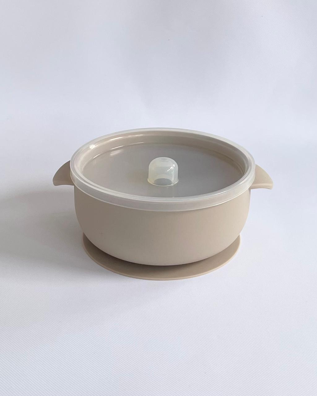 Silicone Suction Bowl with Lid
