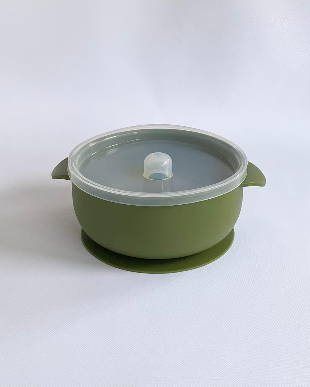 Silicone Suction Bowl with Lid