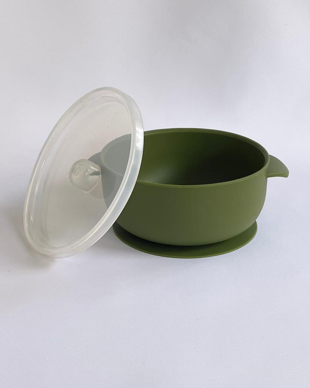 Silicone Suction Bowl with Lid